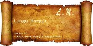 Lungu Margit névjegykártya